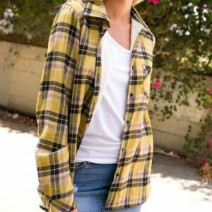 Boutique Plaid Button-Up